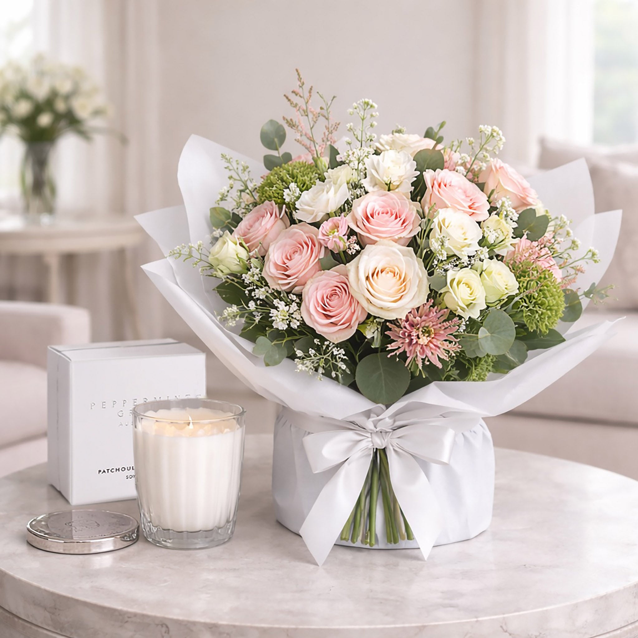 Roses and a Scented Candle